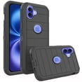 thumbnail image 1 of Asuwish Compatible with iPhone 16 6.1 inch Phone Case Hybrid Rugged Shockproof Hard Protective Drop Proof Full Body Heavy Duty Mobile Cell Cover for i Phone16 i16 16Case Women Men Black, 1 of 8