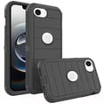 thumbnail image 1 of Asuwish Compatible with iPhone 16e/SE 2025/SE 4 Phone Case Hybrid Rugged Shockproof Hard Protective Drop Proof Full Body Heavy Duty Mobile Cell Cover for i16e SE4 Generation 16eCase Women Men Black, 1 of 7