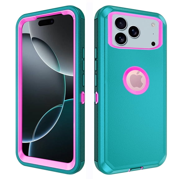 Asuwish Compatible with iPhone 17 Pro 6.3 inch Phone Case Hybrid Rugged Shockproof Hard Protective Drop Proof Full Body Heavy Duty Mobile Cell Cover for i Phone17 i17 17Pro Women Men Green