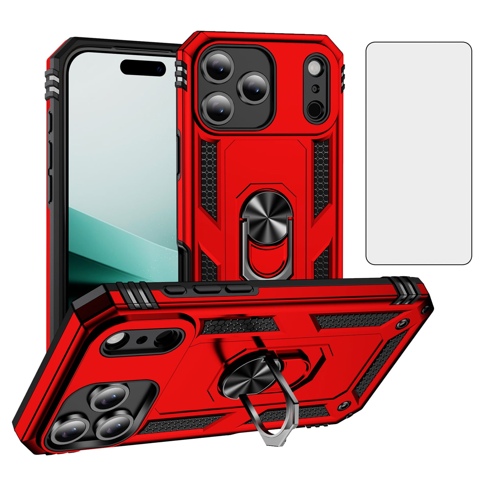 Asuwish Compatible with iPhone 17 Pro 6.3 inch Phone Case Tempered ...