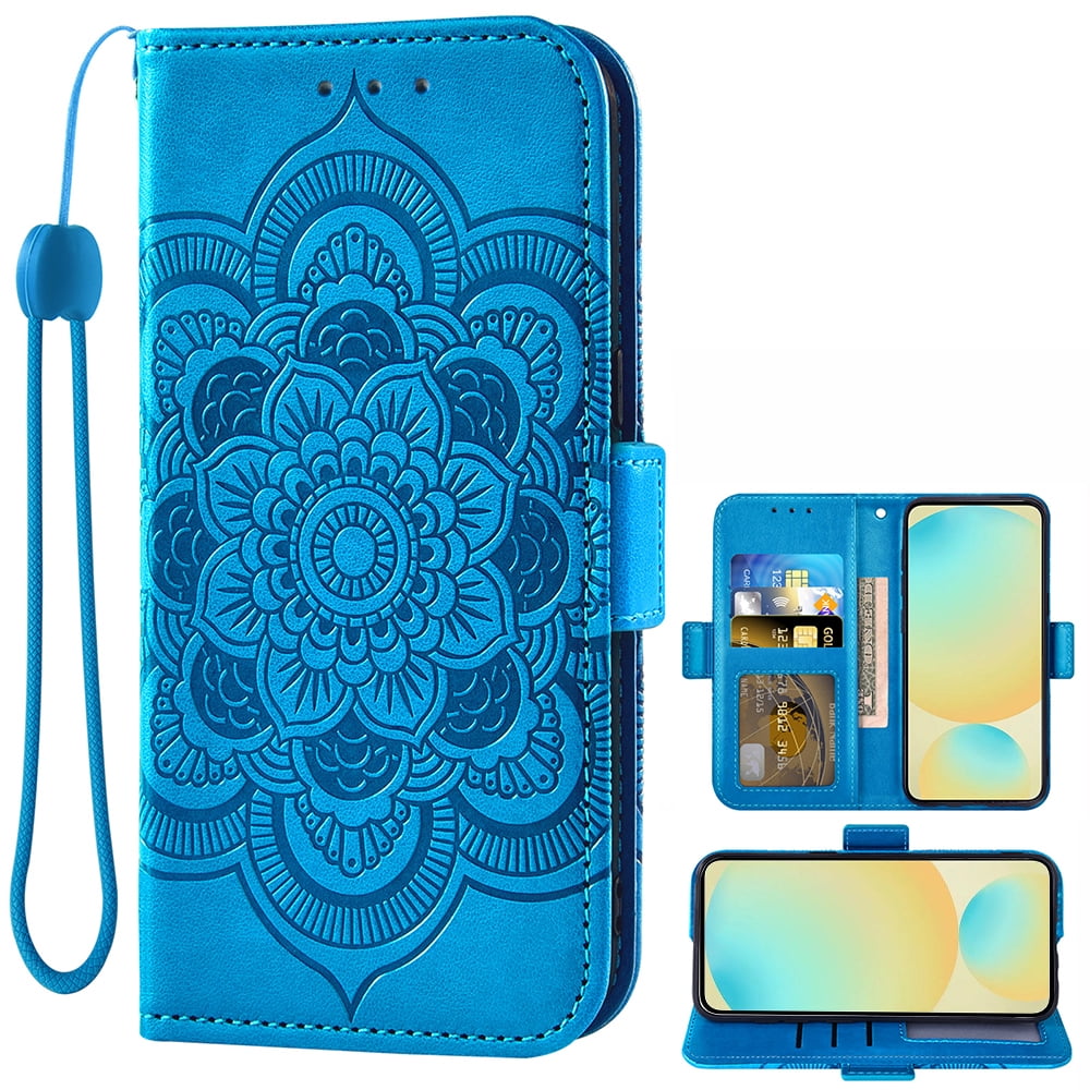 BEEJTUNY Leather Case For Blackview Shark 6, Wallet Function With RFID