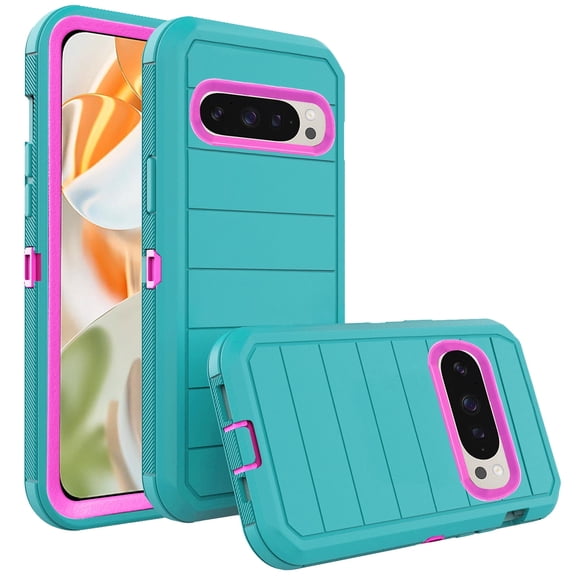 Asuwish Phone Case Compatible with Google Pixel 9/Pixel 9 Pro/Pixel 10 Pro 5G Hybrid Rugged Shockproof Hard Protective Drop Proof Full Body Heavy Duty Mobile Cell Cover for Pixel9 10 Women Men Green