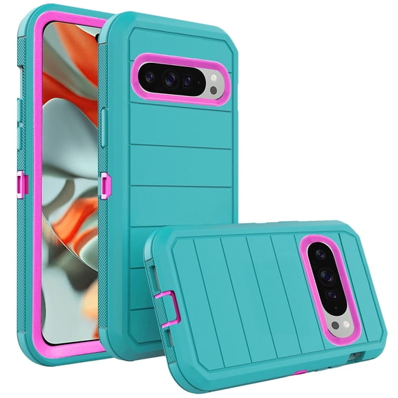 Asuwish Phone Case Compatible with Google Pixel 9 Pro XL/Pixel 10 Pro XL Hybrid Rugged Shockproof Hard Protective Drop Proof Full Body Heavy Duty Mobile Cell Cover Pixel9ProXL 10ProXL Women Men Green