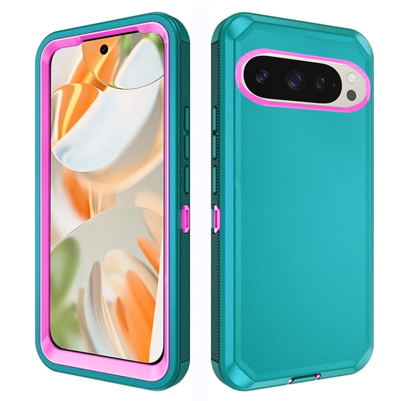 Asuwish Phone Case Compatible with Google Pixel 9 Pro XL/Pixel 10 Pro XL Hybrid Rugged Shockproof Hard Protective Drop Proof Full Body Heavy Duty Mobile Cell Cover for Pixel 10ProXL Women Men Green