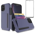 thumbnail image 1 of Asuwish Phone Case for Samsung Galaxy A12/M12 Wallet Cell Cover with Tempered Glass Screen Protector Slim Credit Card Holder Slot Hard Hybrid Protective A 12 5G A-12 S12 12A 4G Women Men Blue, 1 of 6