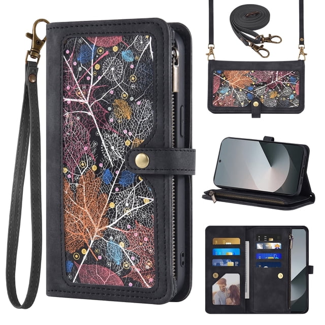 Asuwish Phone Case for Samsung Galaxy Z Fold 6 5G 2024 Wallet Cover ...