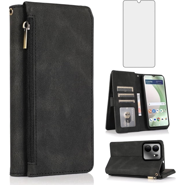 Triacef Inj Asuwish Phone Case for Tracfone BLU View 5 B160V Wallet Mobile Credit ...