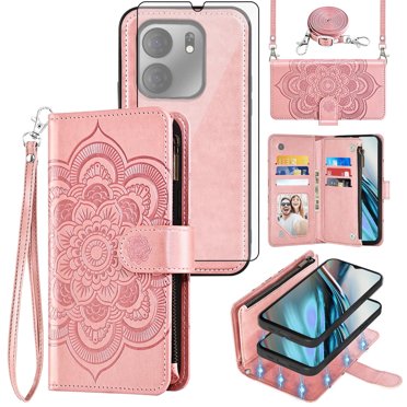 Triacef Inj Asuwish Phone Case for Tracfone BLU View 5 B160V Wallet Mobile Credit ...