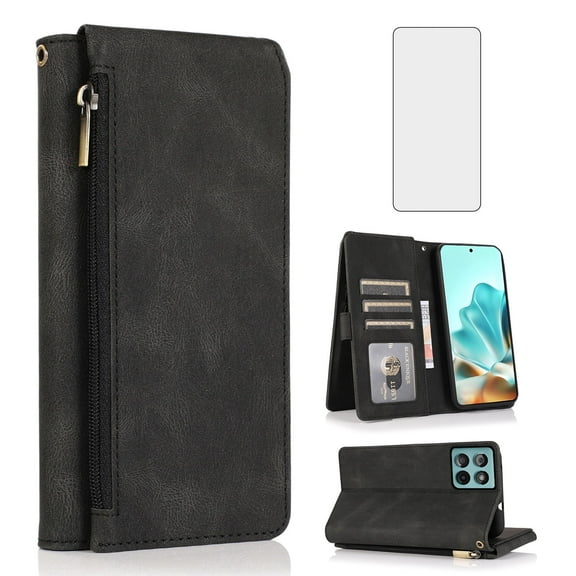 Asuwish Phone Case for Moto Edge 60 Fusion FGDKPT Black Case