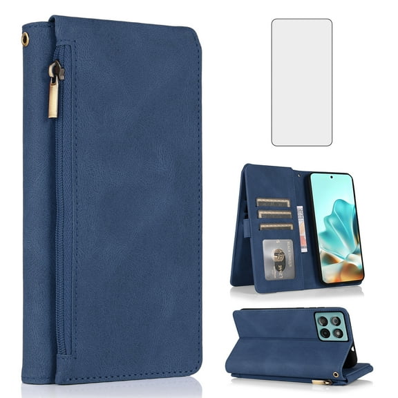 Asuwish Phone Case for Moto Edge 60 Fusion FGDKPT Blue Case