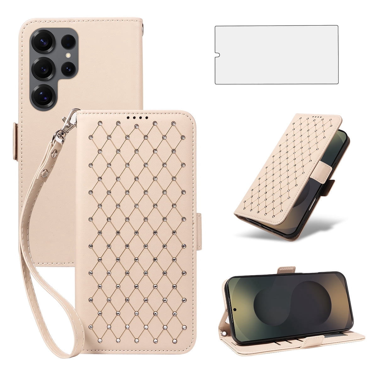 Custodia Portafoglio Per Google Pixel 7, Pelle PU Con Supporto E 8 Slot Carte, Magnetica E Rimovibile, Colore Caffè