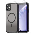 thumbnail image 1 of Asuwish Phone Case Compatible with iPhone 11 6.1 Magnetic ring Translucent Matte Anti-fingerprint Back Military Grade DropProof Shockproof Protective Cell Cover i Phone11 11s Women Men Black, 1 of 10