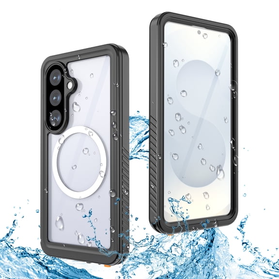 Asuwish Waterproof Phone Case for Samsung Galaxy S26 5G Built-in Screen Protector 360 Full Body Compatible with Magsafe Clear Cell Cover Rugged Magnetic Protective S 26 26S SM-S942U Women Men Black