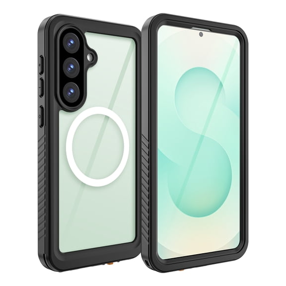 Asuwish Waterproof Phone Case for Samsung Galaxy S26 Plus S26  5G Built-in Screen Protector 360 Full Body Compatible with Magsafe Clear Cell Cover Rugged Magnetic Protective S 26  26S Women Men Black