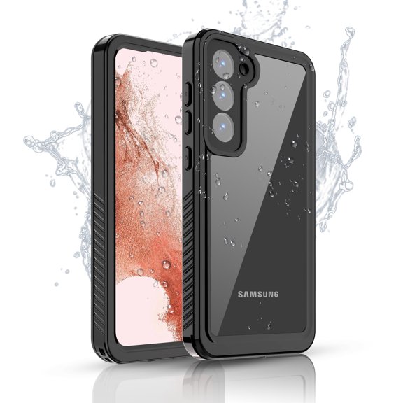 Asuwish Waterproof mobile Phone Case for Samsung Galaxy S23 Plus S23  5G with Built-in Screen Protector 360 Full Body Clear Cell Cover Rugged Protective S23plus 23S  S 23 23  SM-S916U Women Men Black
