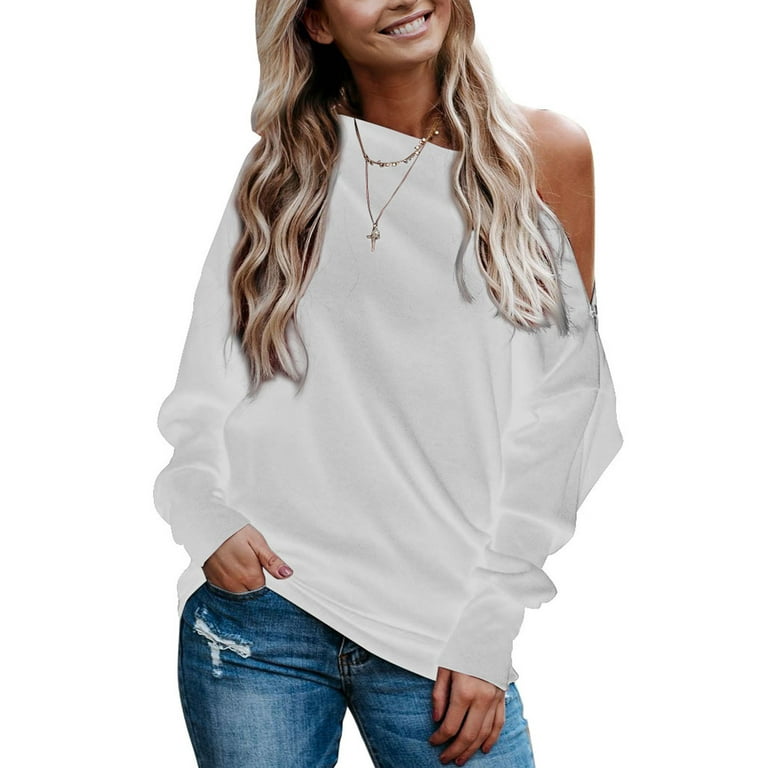 Off the shop shoulder sweatshirt walmart