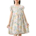 thumbnail image 1 of Asxite Girls 2-8 Years Print Sleeveless Crewneck Dress, 1 of 4