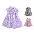 thumbnail image 1 of Asxite Girls Fashion Dresses Sleeveless Round Neck Floral Print Comfortable Summer Style 4-14Y, 1 of 4