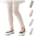 thumbnail image 1 of Asxite Toddler Girls Leggings Solid Mesh Ankle Length Elastic Waist Summer Casual Loose Breathable Sweatpants 1-6Y, 1 of 7