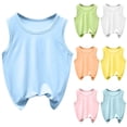thumbnail image 1 of Asxite Girls Tank Tops Solid Sleeveless Crewneck Spaghetti Strap Tank Top Summer Tank Tops for 5-14Y, 1 of 5