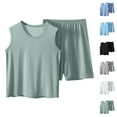 thumbnail image 1 of Asxite Toddler Summer Outfits Breathable Sleeveless Tank Top and Shorts Set 2-16Y, 1 of 4