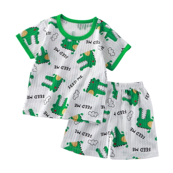 Asxite Kids Short Sleeve Top with Shorts Casual Set