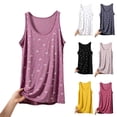 thumbnail image 1 of Asxite Plus Size Womens Pajamas Loose Breathable Sleeveless Crew Neck Soft Knit Bow Print Sleep Shirt, 1 of 6