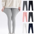 thumbnail image 1 of Asxite Toddler Girls Leggings Solid Soft Thin Breathable Stretch Loose Casual Winter Pants, 1 of 6