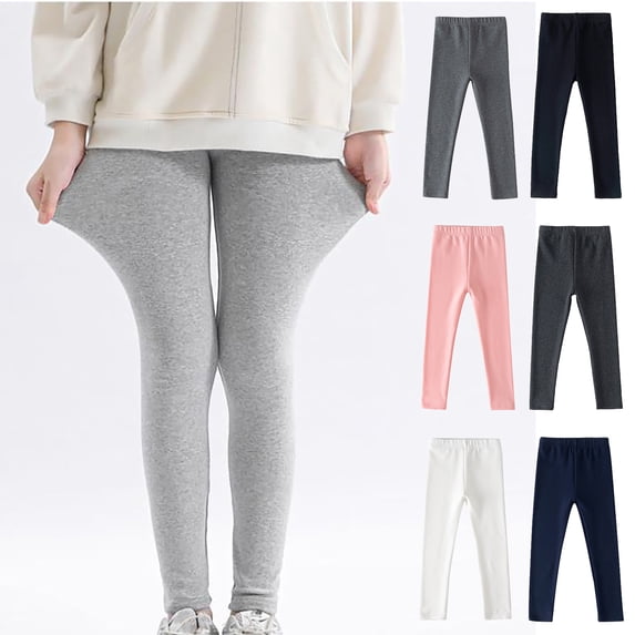 Asxite Toddler Girls Leggings Solid Soft Thin Breathable Stretch Loose Casual Winter Pants