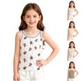 thumbnail image 1 of Asxite Toddler Girls Tank Top Print Sleeveless Casual Loose Breathable Summer Blouses 0-12Y, 1 of 7