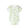 thumbnail image 2 of Asxite Toddler Romper Print Short Sleeve Bodysuit Casual Breathable Airy Summer 0-18M, 2 of 4