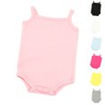 thumbnail image 1 of Asxite Toddler Romper Solid Ribbed Sleeveless Bodysuit Casual Breathable Airy Soft Summer 0-24M, 1 of 5