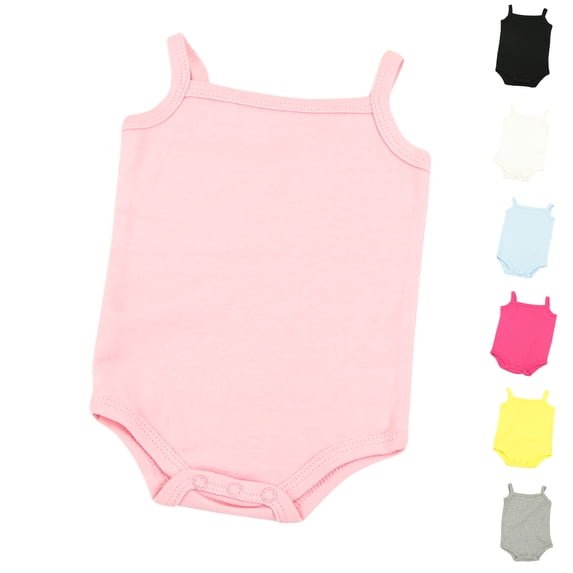 Asxite Toddler Romper Solid Ribbed Sleeveless Bodysuit Casual Breathable Airy Soft Summer 0-24M