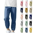 thumbnail image 1 of Asxite Toddler Pants Solid Elastic Waist Tapered Summer Shield Loose Breathable Sweatpants 4-13Y, 1 of 7