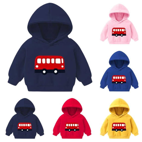 Asxite Toddler Tops Long Sleeve Print Hoodie Casual Loose Fall Winter 2-7 Y