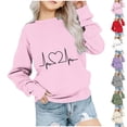 thumbnail image 1 of Asxite Toddler Tops Long Sleeve Sweatshirt Casual Loose Print Fall Winter 1-12 Y, 1 of 5