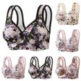 thumbnail image 1 of Asxite Women Print Thin Wireless Fixed Cup Lift Support Bra Khaki 38/85, 1 of 3