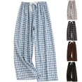thumbnail image 1 of Asxite Womens Pajamas Pants Print Bow Drawstring Elastic Waist Loose Summer Sleepwear, 1 of 5