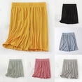 thumbnail image 1 of Asxite Womens Pajamas Solid Ribbed with Adjustable Drawstring Waist Home Thin Casual 5/8 Length Shorts Sleep, 1 of 5