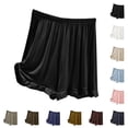 thumbnail image 1 of Asxite Womens Pajamas Solid Summer Elastic Waist Casual Shorts Home Sleep, 1 of 5