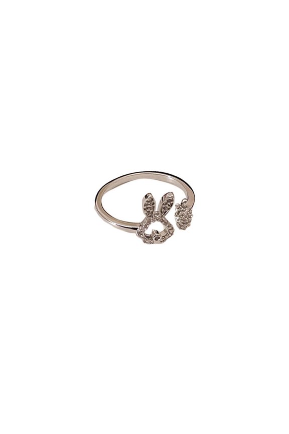 Asymmetric Carrot Rabbit Ring For Women