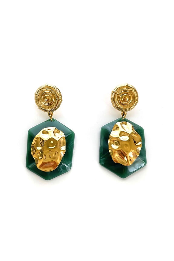 Asymmetric Contemporary Dangle Earrings Lightweight Stainless Steel Construction Fashionable Accessory