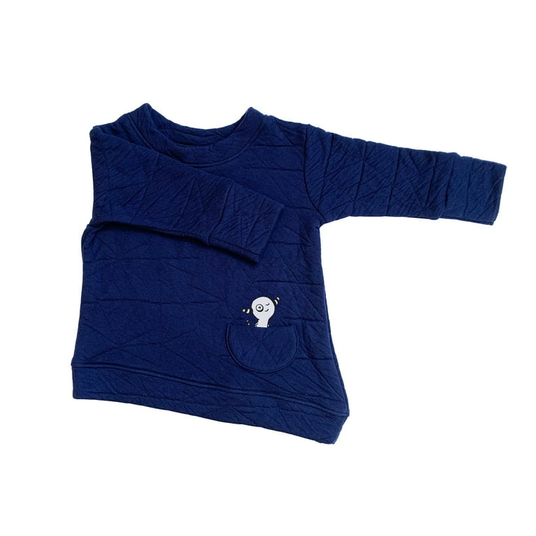 Asymmetric Pullover - Quilted Deep Blue - Walmart.com