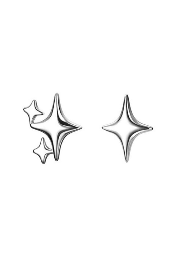 Asymmetric Star Stud Earrings For Women Gift 2024 New GXaud