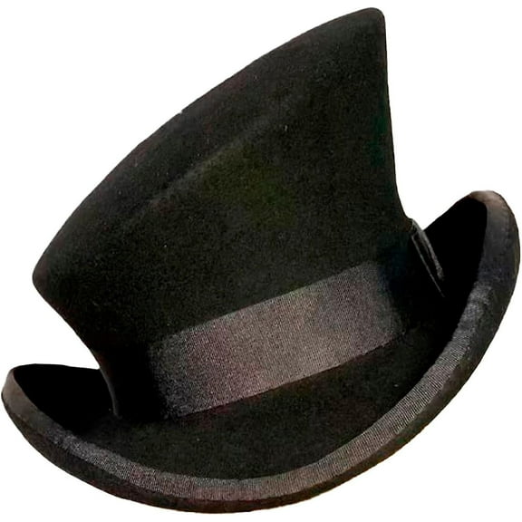 Asymmetric Top Hat Wool Hat Women Men Unisex Hat Steam Punk Hat Top Hat Fashion Ribbon Decorative Hat Cover Head For Men