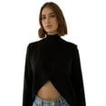 thumbnail image 1 of Asymmetric Turtleneck Knit Sweater, 1 of 5
