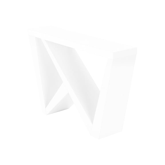 Asymmetrical Base | Suitable for Bedroom Decoration | Sturdy Sofa Table with Robust Wedge-shaped Legs