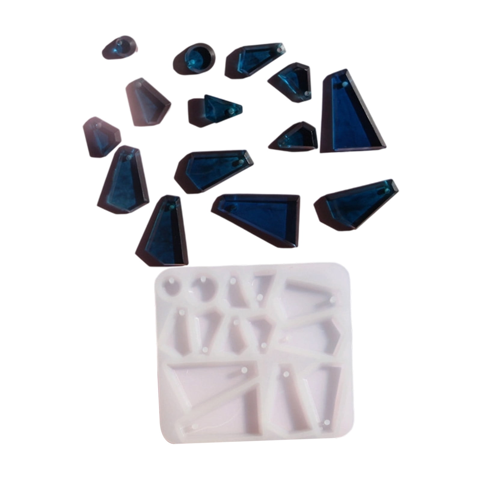Asymmetrical Resin Jewelry Mold for Creative Earrings, Reusable ...