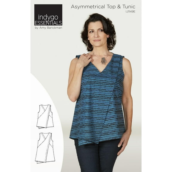 Asymmetrical Top and Tunic Sewing Pattern by Indygo Junction