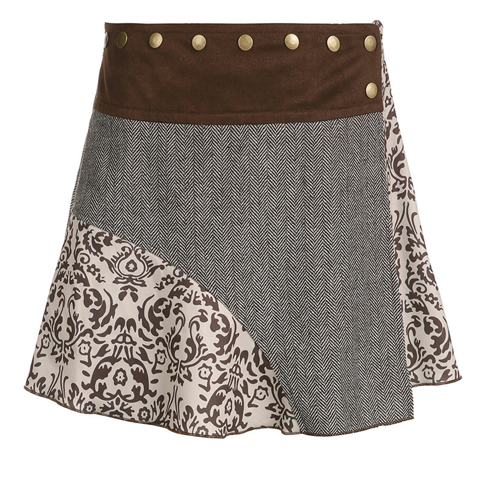 VISWAY SHORT A-LINE KNIT SKIRT